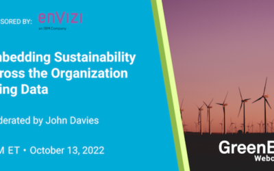 Embedding Sustainability Across the Organization Using Data