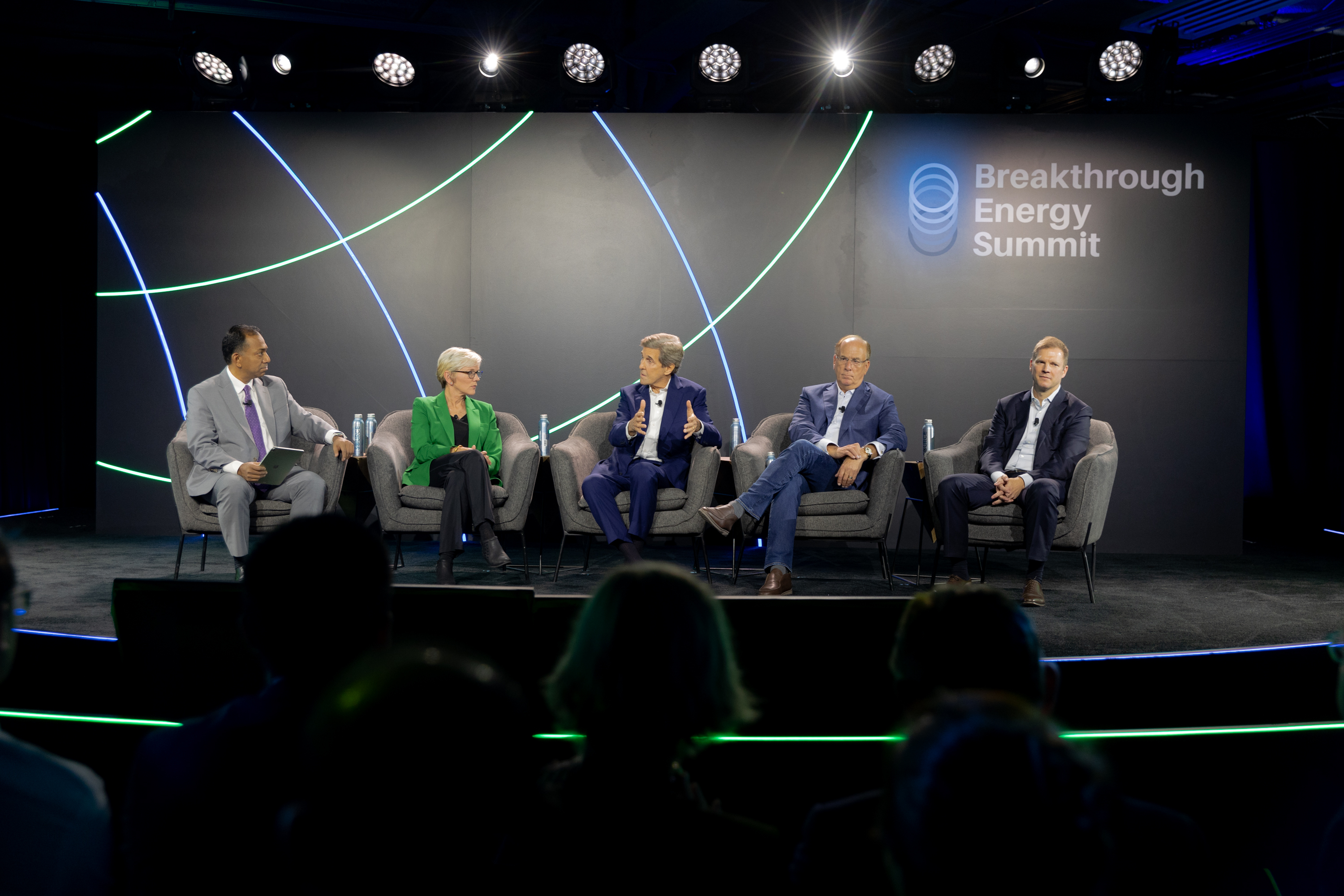 John Kerry and Jennifer Granholm Breakthrough Energy Summit