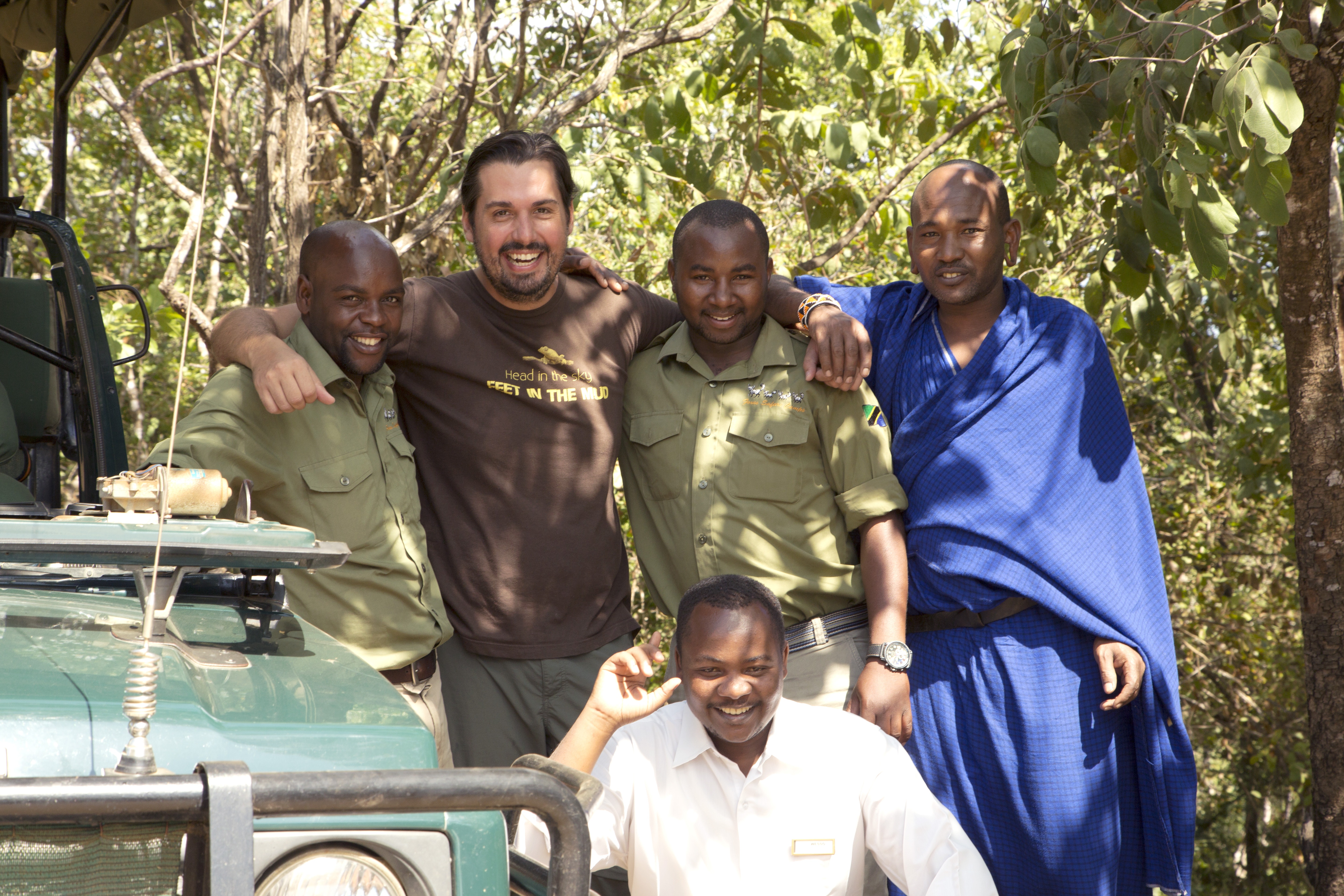 John Martin and friends in Tanzania