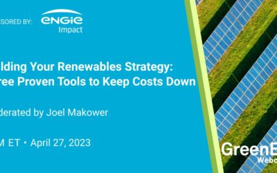 Building your renewables strategy: Three proven tools to keep costs down